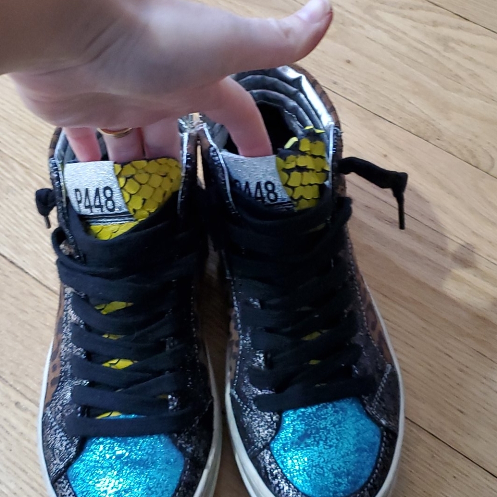 EUC P448 high top sneakers